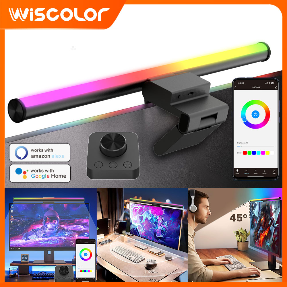 Rgb Desk Lamp Smart - Barre lumineuse intelligente RGB Wi-Fi pour