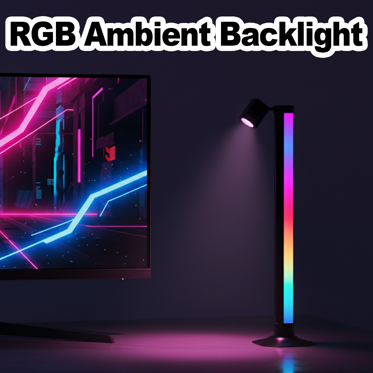 Rgb Desk Lamp Smart - Barre lumineuse intelligente LED RGB, synchronisation