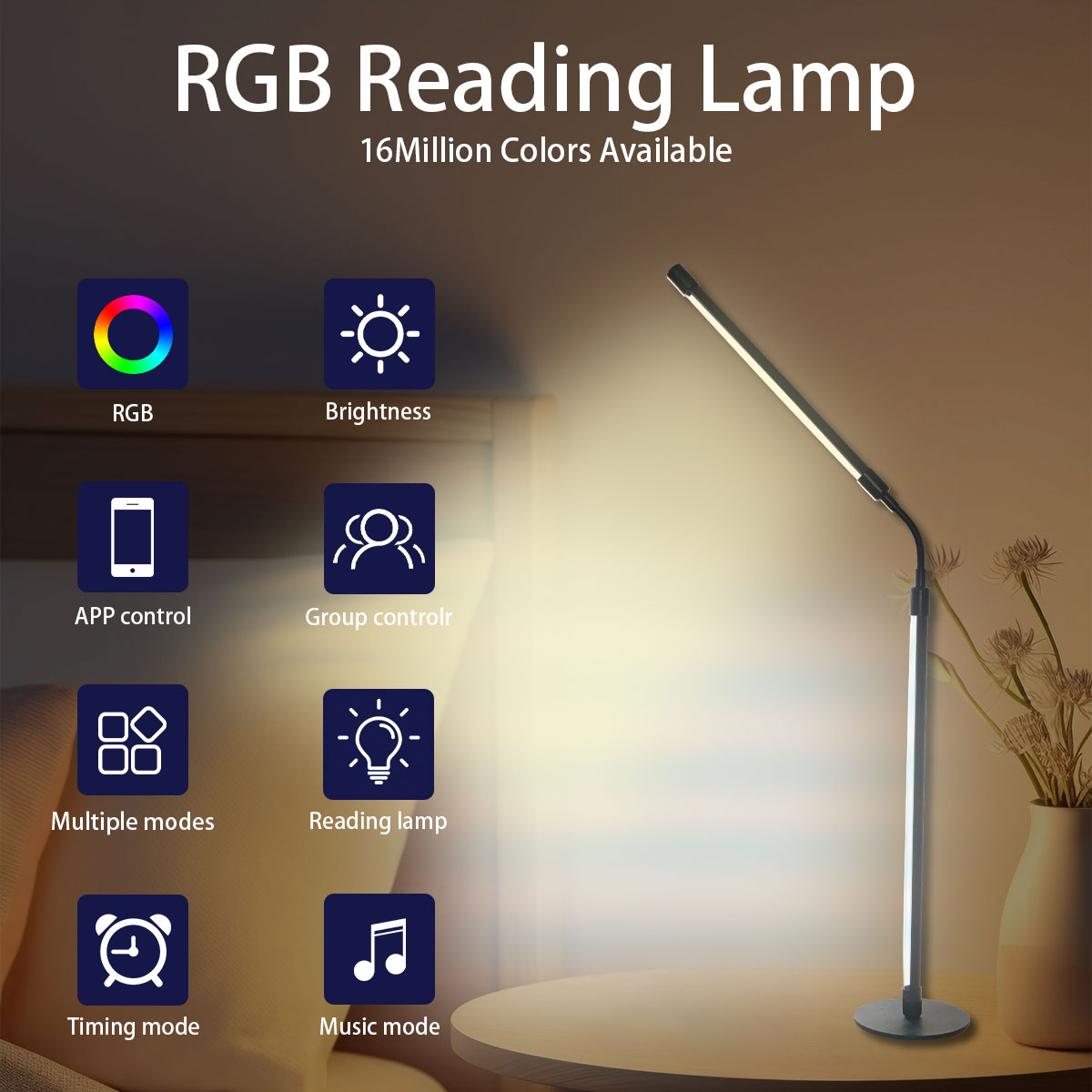 Lampe de bureau LED intelligen - Rgb Desk Lamp Smart avis et prix