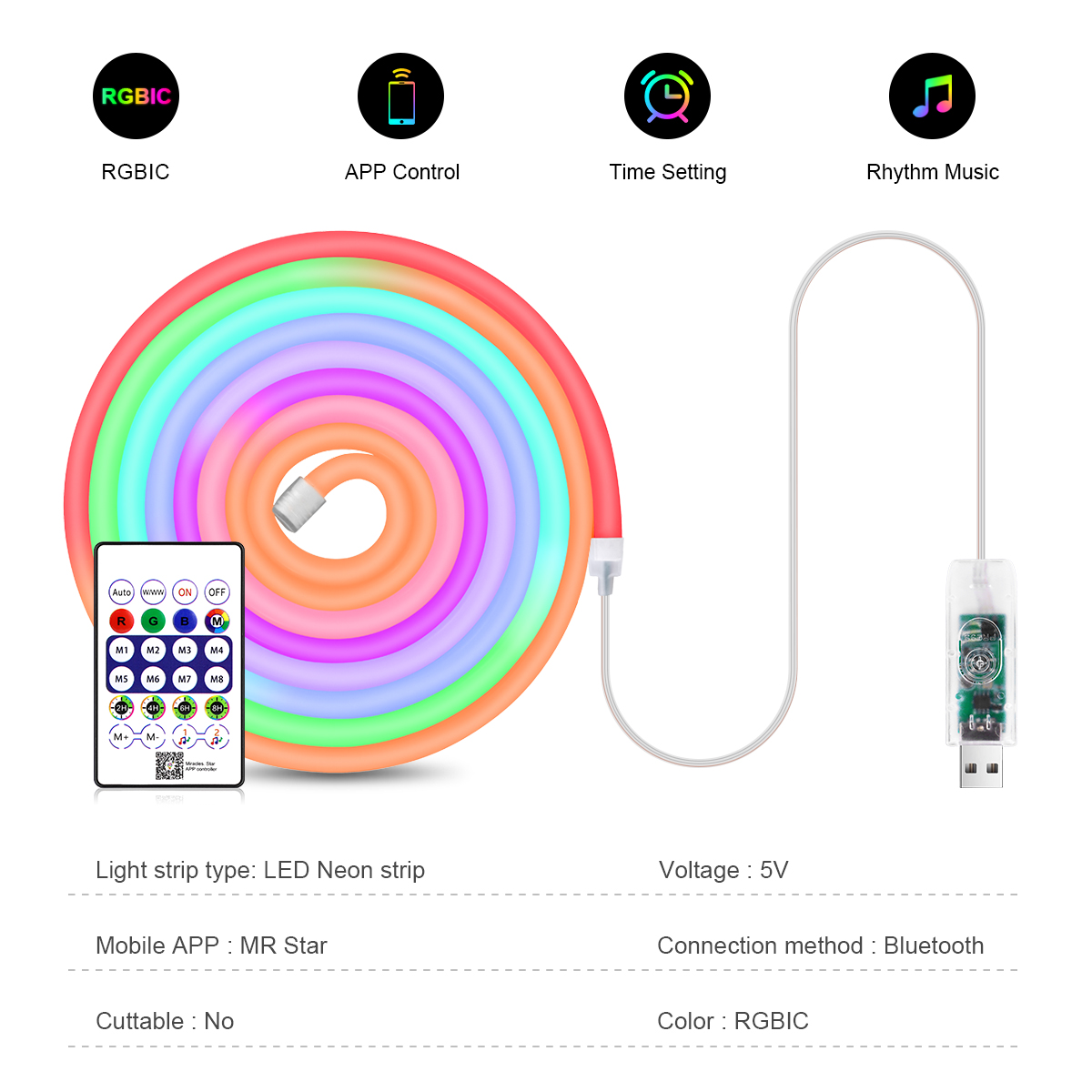 Bande néon LED RVB colorée Blu - Rgb Desk Lamp Smart avis et prix